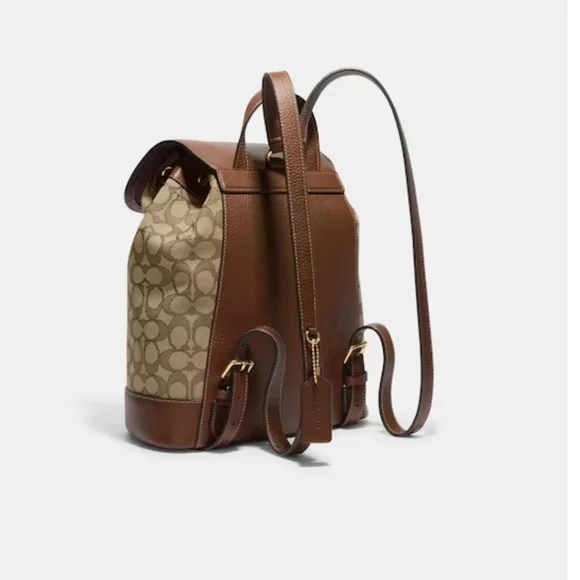 New! Dempsey Drawstring Backpack In Signature Jacquard